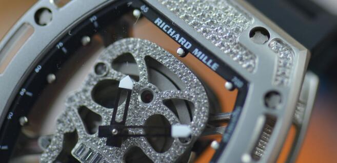 Richard Mille Replica Watch RM 052 Skull Titanium Diamonds